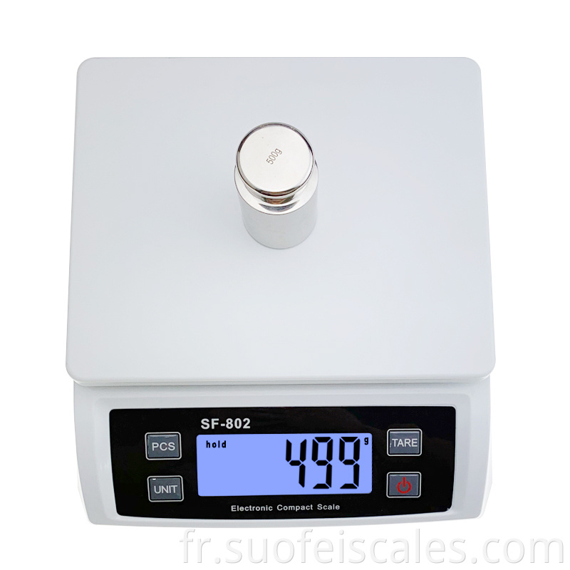 SF802 Scale de cuisine 30 kg 1g Poids Digital Postal Parcel Scale Balance d'expédition